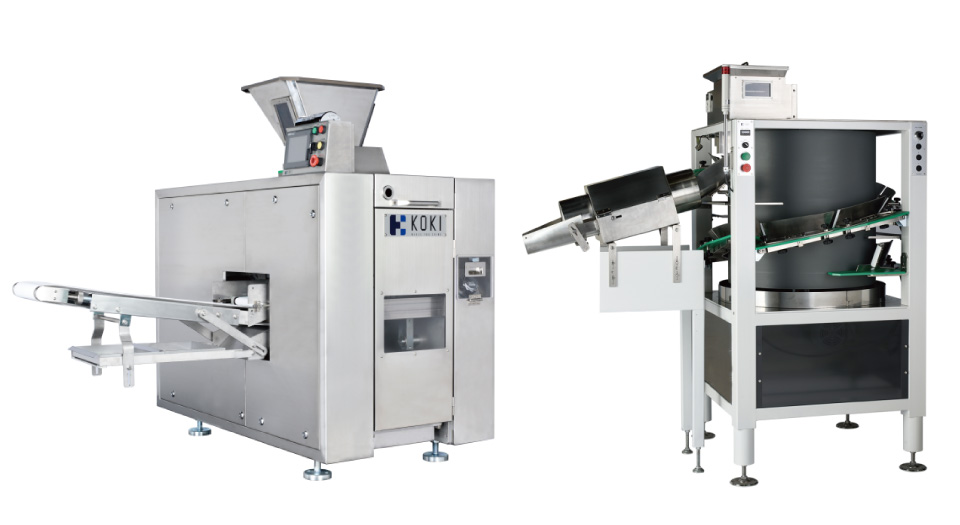 他社製では困難だった、べたつきの強い特殊生地の分割＋丸めの完全自動化を実現